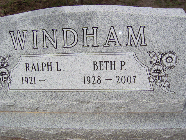 Headstone for Windham, Ralph L